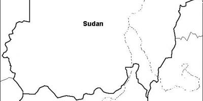 Carte du Soudan vide